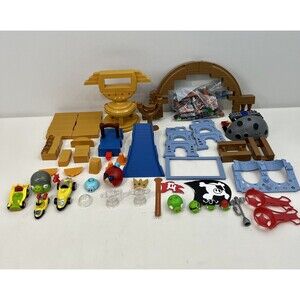 Angry Birds Go K'nex King Pig Castle Telepod Figures Kart Launcher Jenga Lot